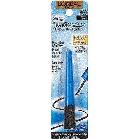 L'Oreal Telescopic Precision Liquid Waterproof Eyeliner - Black - Picture 1 of 5
